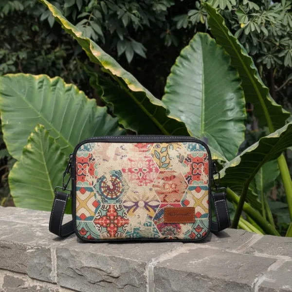 Hexora Jute Serene Sling Bag