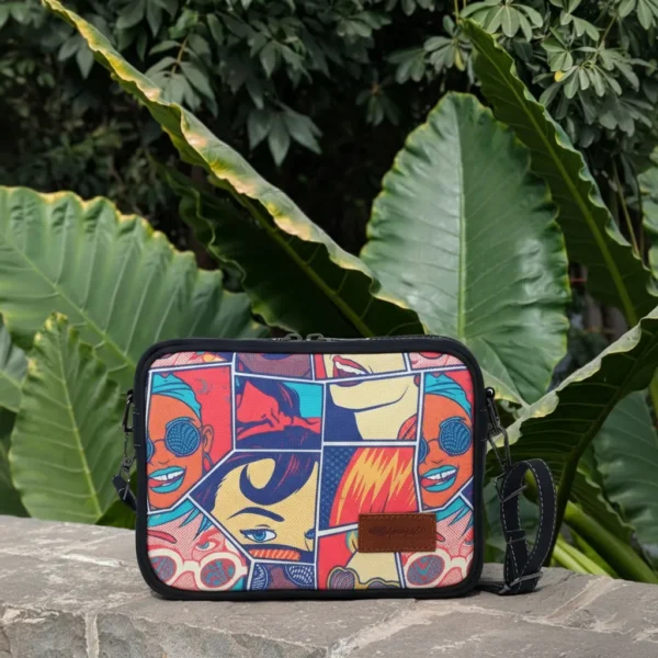 Popart Jute Serene Sling Bag