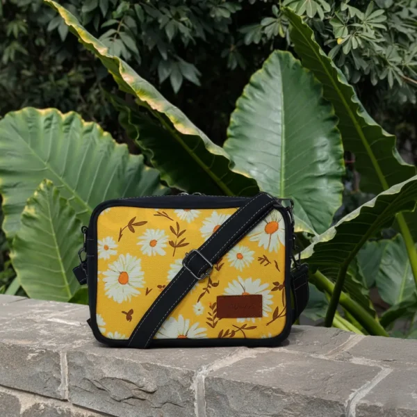 Sunflora Jute Serene Sling Bag